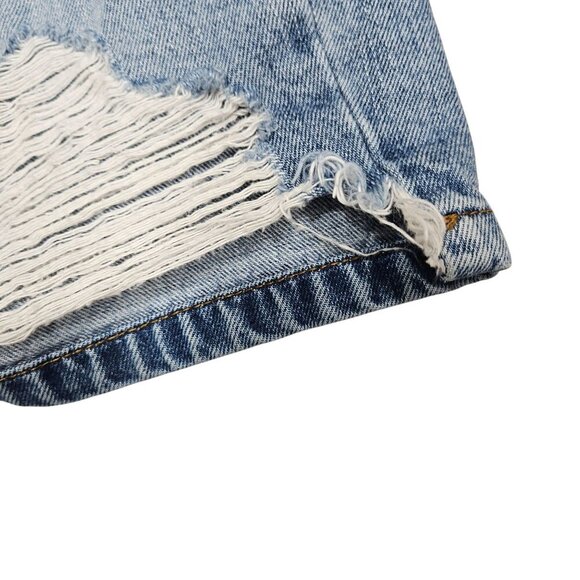 Kancan Signature Denim Distressed Button-Front Mini Skirt S Distressed Casual‎ - Picture 10 of 11